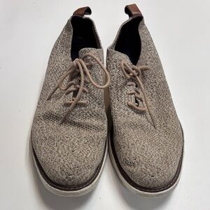 Cole Haan Brown Knit Oxfords